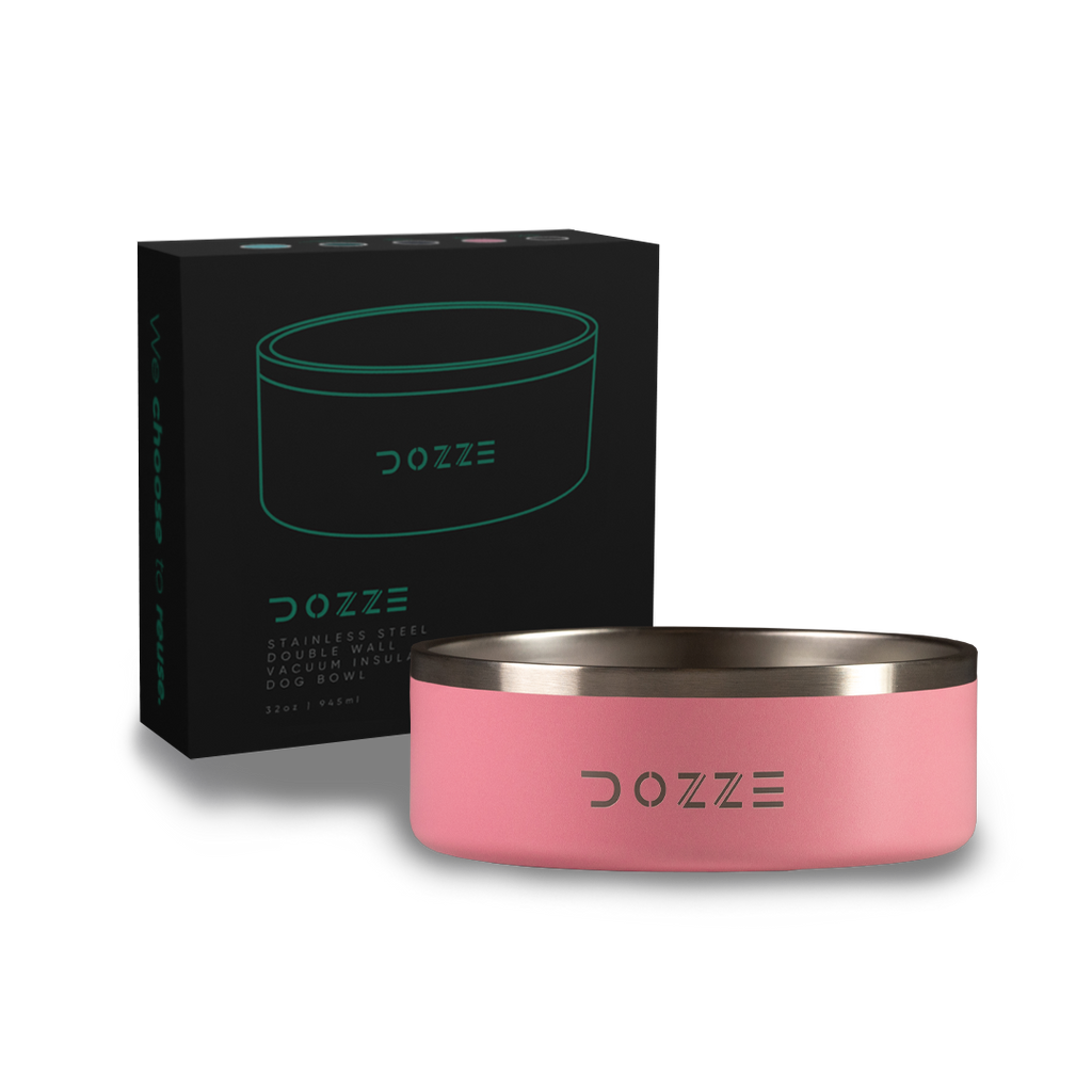 Baby Pink DOZZE Dog Bowl - Dozze