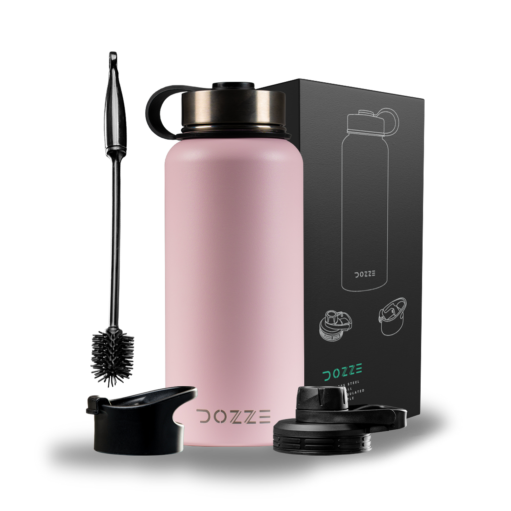 Creamy Pink DOZZE Adventurer Water Bottle - 945ml - Dozze